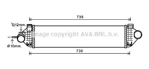 AVA QUALITY COOLING Kompressoriõhu radiaator FD4473